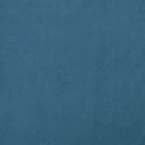 Sofá infantil com apoio de pés 100x50x30 cm veludo azul
