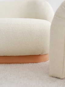 Sofá de 3 Lugares Slon – Branco – 225x75x88 cm