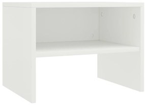 Mesas-de-cabeceira 2 pcs 40x30x30 cm contraplacado branco