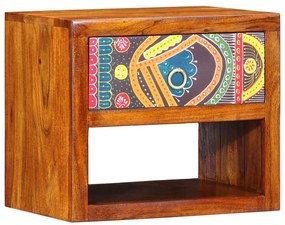 Cômoda de Cabeceira vidaXL 40x35x35 cm Madeira Sólida de Acácia