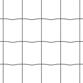 Cerca Euro com 7 Postes Flangeados 0.8x10 m Aço Galvanizado