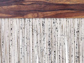 Decoração de parede em madeira escura e branca ZIKIRIA Beliani
