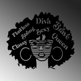 Acessório Decorativo de Parede Diva – Preto – 58 x 70 cm
