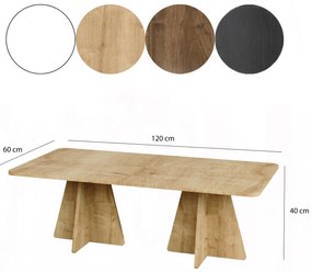 Conjunto de Mesas de Café Mushroom – Carvalho Safira – Diversas Medida