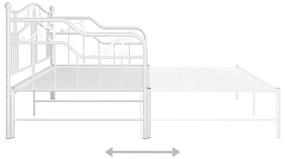 Estrutura sofá-cama de puxar 90x200 cm metal branco