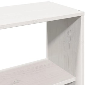 Cama sem colchão 140x190 cm madeira de pinho maciça branco