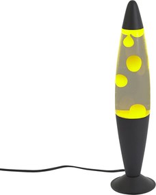 Lâmpada de lava transparente com cera amarela incluindo LED - Molten Lava
