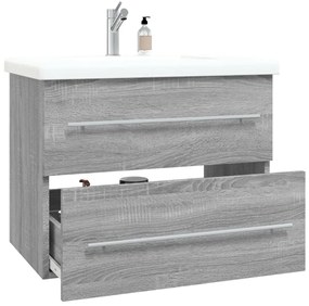 Móvel p/ lavatório 60x38,5x48 cm derivados madeira cinza sonoma