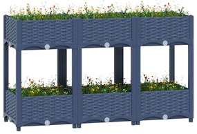 Canteiro elevado 120x40x71 cm polipropileno