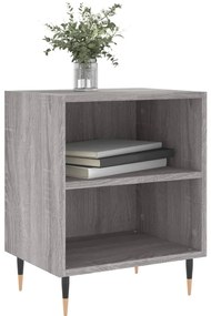 Mesas cabeceira 2pcs 40x30x50 cm derivados madeira cinza sonoma