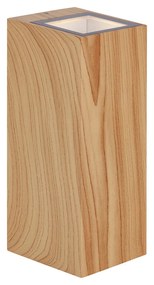 Candeeiro de Parede Escandinavo Madeira 2-Luzes GU10 70mm IP54 - Baleno Escandinavo