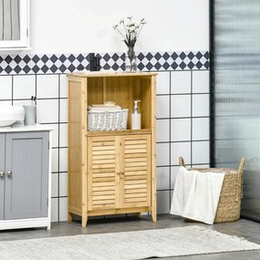 Armário Pandi em Bambú com Portas em Ripas - Design Natura
