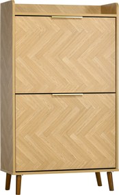 Sapateira, Armário para sapatos com 2 portas basculantes – 70 x 30 x 120 cm