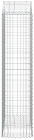 Cesto gabião arqueado 100x50x200/220 cm ferro galvanizado