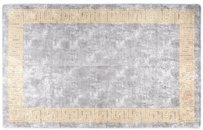 Tapete lavável antiderrapante 80x150 cm cinzento