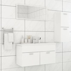 3071018 vidaXL Conjunto de móveis de casa de banho contraplacado branco