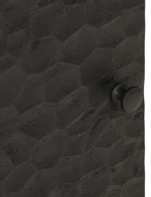 Mesas de cabeceira 2 pcs 40x33x46 cm mangueira maciça preto