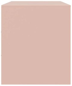 Móveis de TV 2 pcs 67x39x44 cm aço rosa