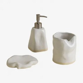 Conjunto De Casa De Banho Em Grés Tuvan Branco - Sklum