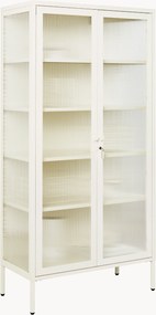 Vitrine em metal com vidro canelado The Collector