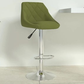 vidaXL Banco de bar veludo verde-claro