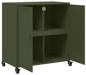 Aparador 68x39x72 cm aço verde-azeitona