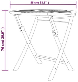 5 pcs conjunto de jantar p/ jardim madeira de teca maciça