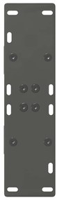 Pés para mesa de jantar em formato A, 2 peças, antracite, 60x(72-73) c