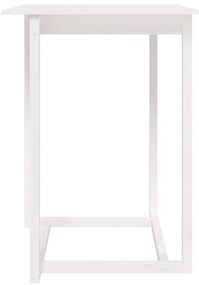 Mesa de bar 80x80x110 cm madeira de pinho maciça branco