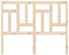 Cabeceira de cama 125,5x4x100 cm pinho maciço