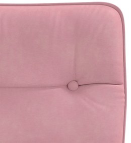 Cadeiras de jantar 2 pcs veludo rosa