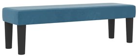 Cama Box Spring com Colchão e Banco Azul Escuro 140x190 cm Veludo