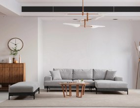 Sofá de Canto Eti – Cinzento – 280 x 170 cm
