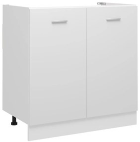 801196 vidaXL Armário inferior lava-loiça “Lyon” derivados de madeira branco