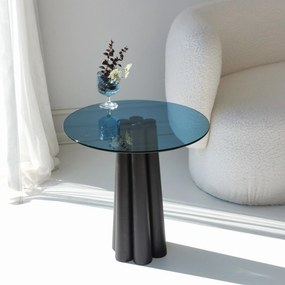 Mesa de Centro Thales – Preto e Azul – 50x50x50 cm