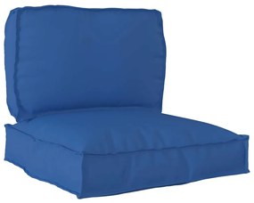 vidaXL Conjunto de Almofadas de Palete 2 Peças Azul Royal Tecido Oxford