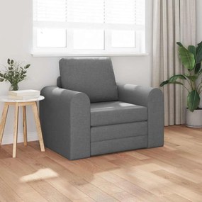 Sofá Cama 2-em-1 Cinza Escuro 98x71x83 cm Tecido