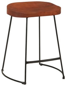 Bancos de bar Gavin 2 pcs 45x38x53 cm madeira mangueira maciça