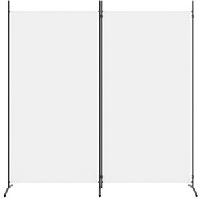 Divisória de quarto com 2 painéis 175x180 cm tecido branco