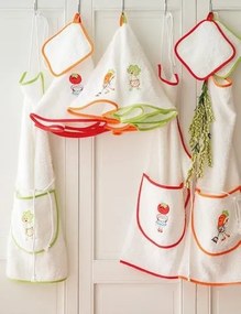 Linha Kitchen towel - Bomdia: Laranja  Pega 20x20 cm