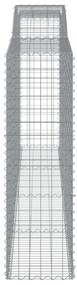 Cestos gabião arqueados 4pcs 400x50x160/180cm ferro galvanizado