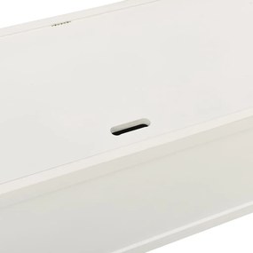 Banco 107x45x75,5 cm madeira de abeto maciça branco