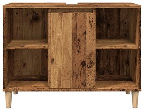 Armário casa banho 80x33x60 cm derivados madeira madeira velha