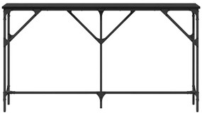 Mesa de Apoio Carvalho Preto 140x23x75 cm Madeira de Engenharia