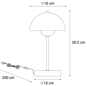 Candeeiro de mesa retro bege - Magnax Mini Retro