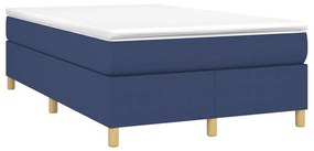 Estrutura de cama sem colchão 120x200 cm tecido azul