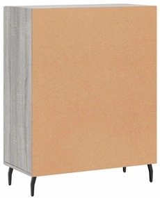 Aparador 69,5x34x90 cm derivados de madeira cinzento sonoma