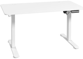 Vinsetto Secretária Ajustável em Altura 140x70x116 cm Branco | Aosom Portugal