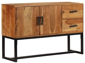 vidaXL Aparador 110x30x70 cm madeira de acácia maciça castanho