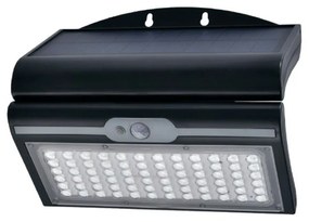 Luz de Parede EDM Sensor de Movimento Solar 6 W Preto (6500 K)